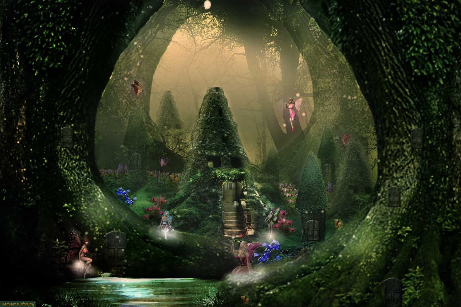 Волшебное место. Зачарованный лес (чудесный лес) (1986). Сказочный лес. Волшебный лес. Волшебный сказочный лес.